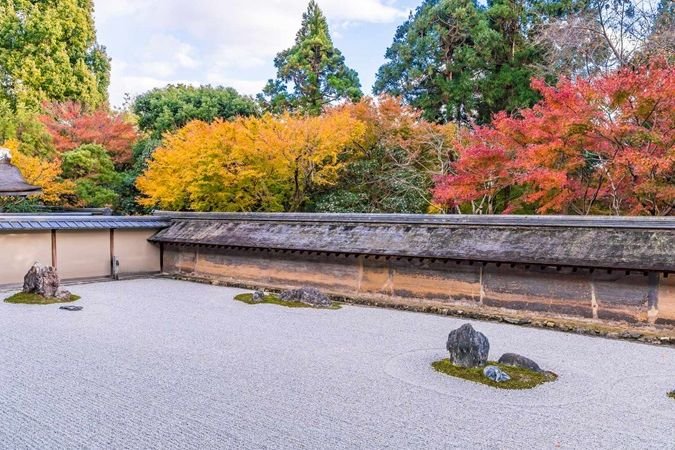 Visit Ryoanji Temple, a World Heritage-listed site, known for its rock garden, considered one of the finest surviving in the world.