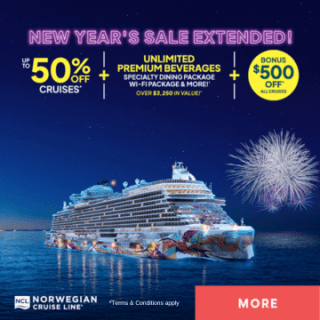 NCL – New Year’s Sale Extended