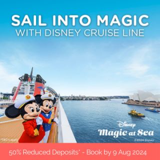 Disney Cruise Line – 50% reduced deposits


