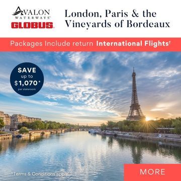 Avalon Waterways & Globus – London, Paris & the Vineyards of Bordeaux