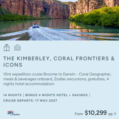 The Kimberley, Coral Frontiers & Icons 